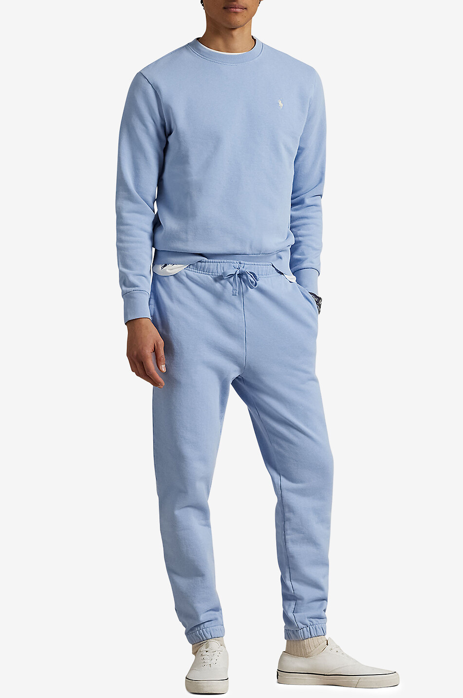 POLO RALPH LAUREN Sweat-shirt léger à col rond Pony Homme BLEU 4