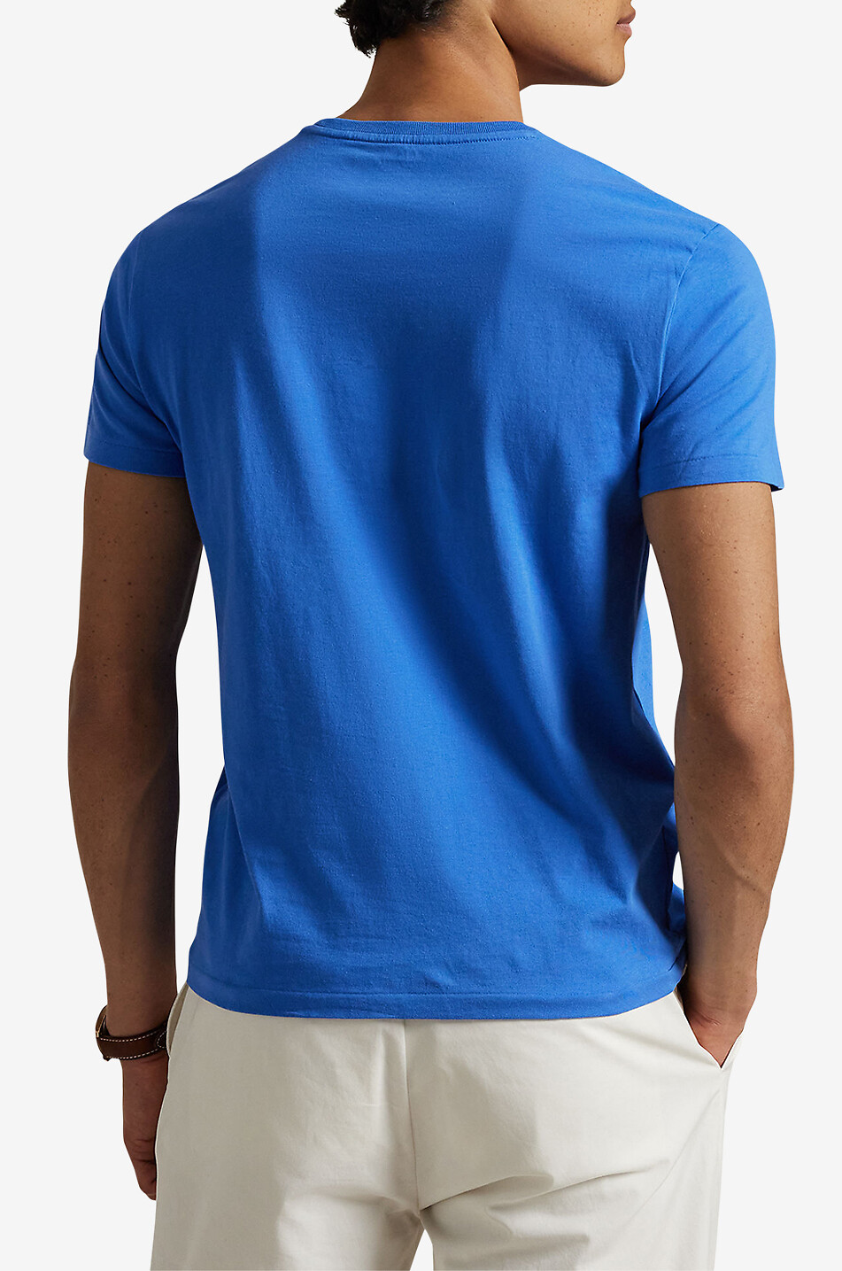 POLO RALPH LAUREN Jersey-Rundhals-Kurzarm-T-Shirt Pony Custom Slim Fit Herren BLAU 3