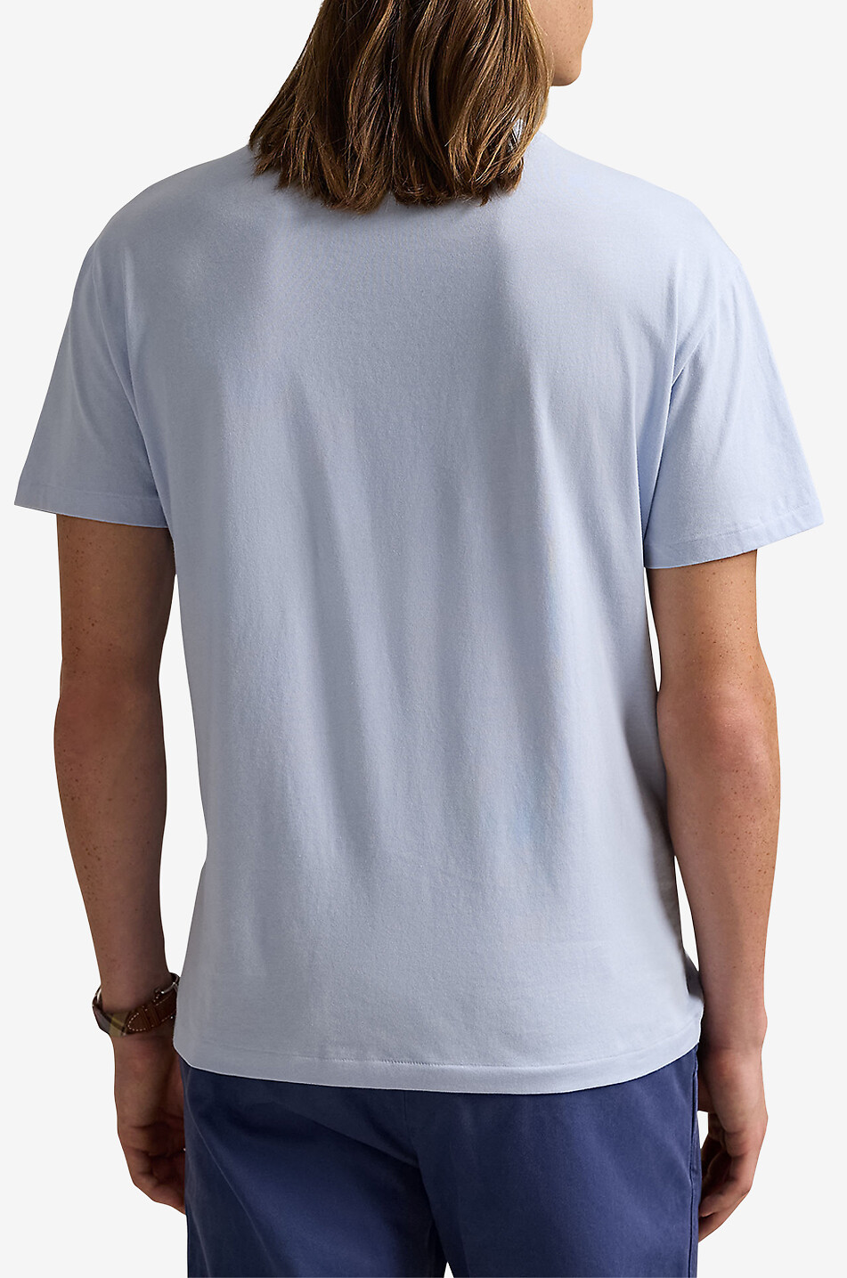 POLO RALPH LAUREN Custom Slim Fit Pony short-sleeved jersey crewneck T-shirt Men LIGHT PURPLE 3