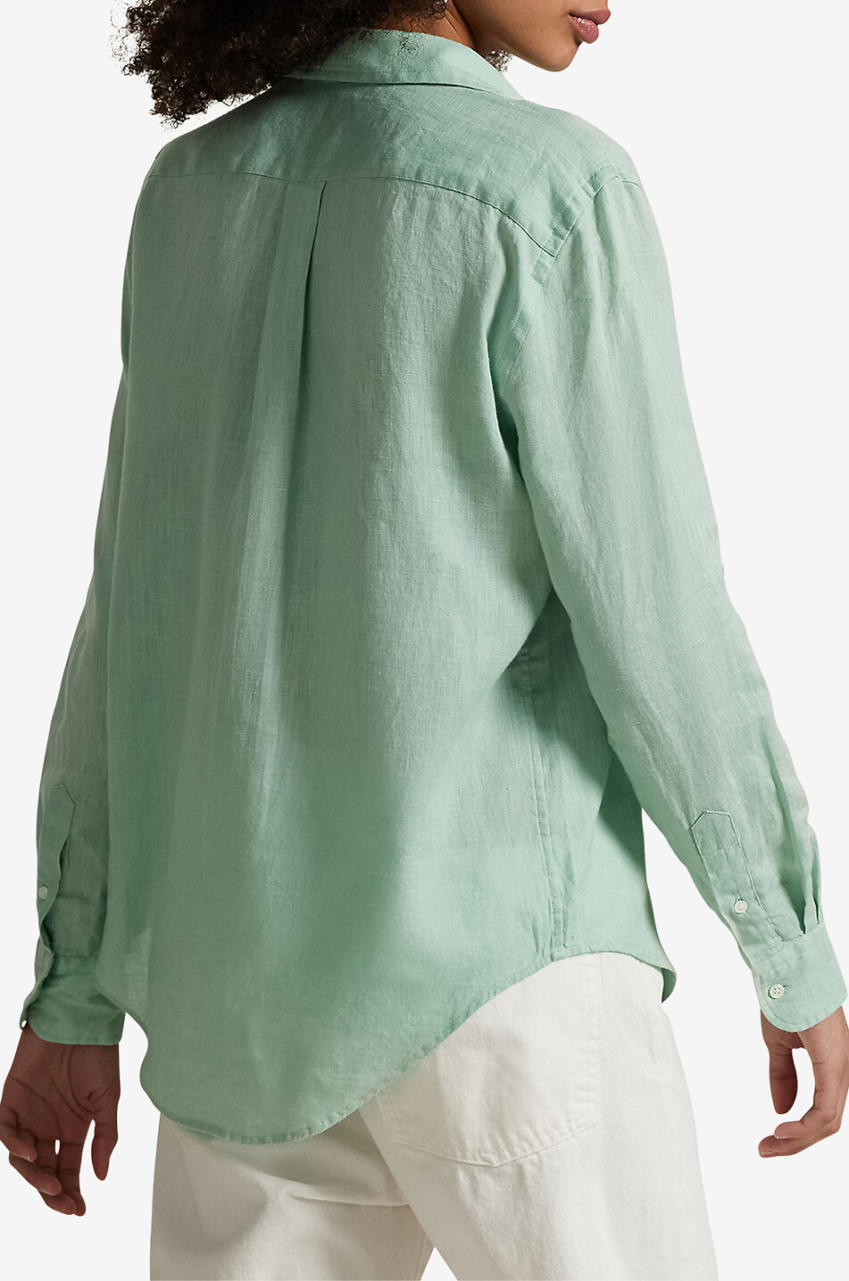 Classic Fit linen long-sleeved shirt