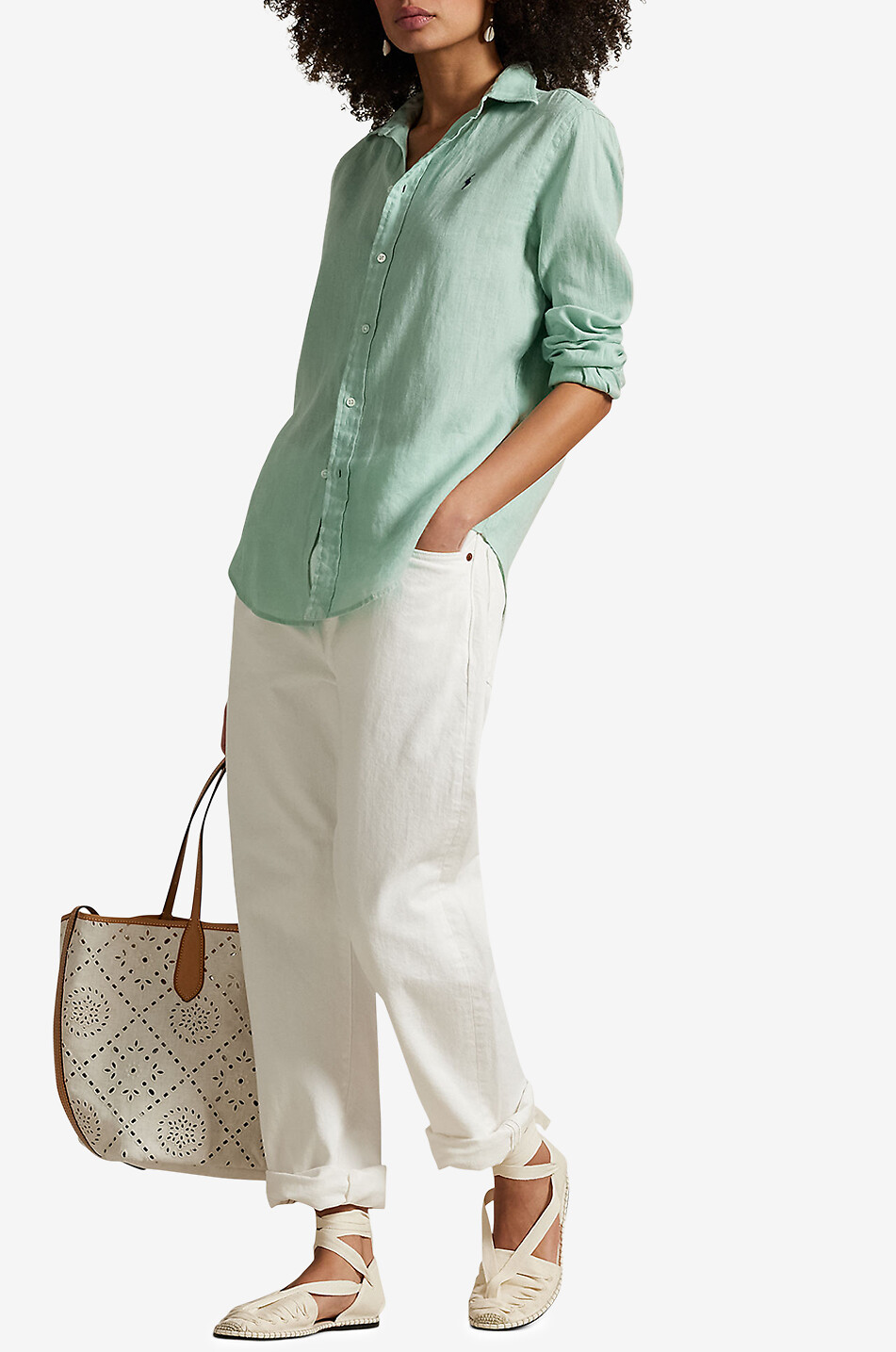 Classic Fit linen long-sleeved shirt