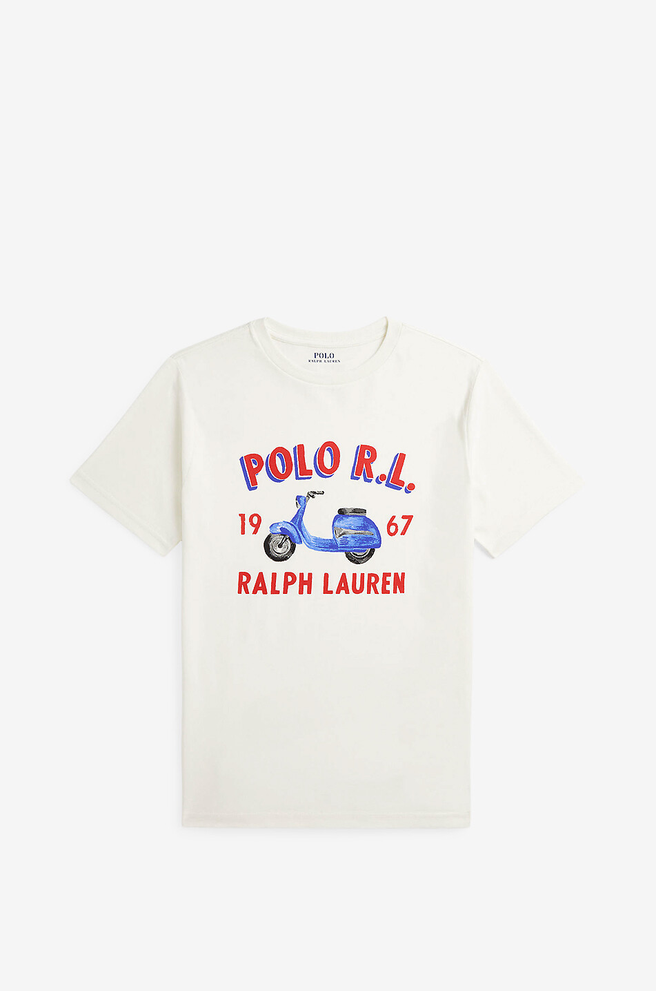 PRL Scooter printed short-sleeved boys' T-shirt