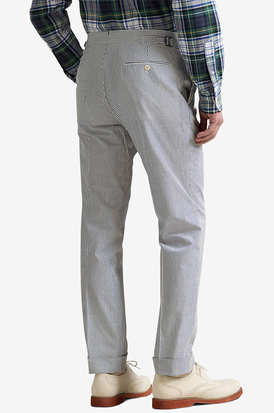 POLO RALPH LAUREN Pantalon de costume en seersucker Homme BLEU 3