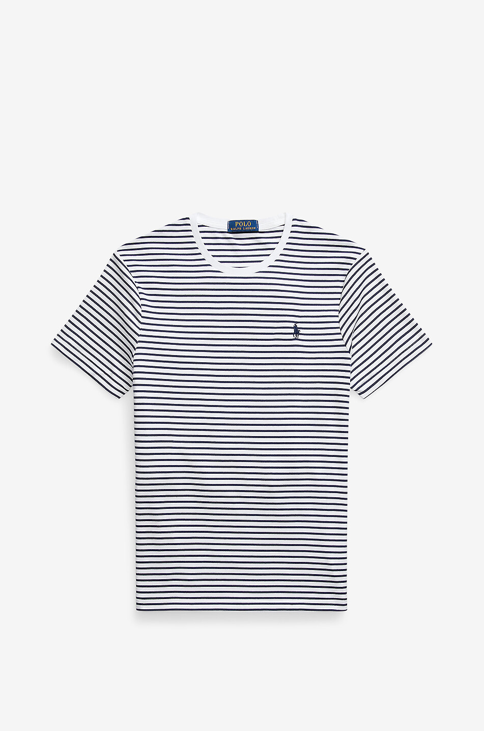 POLO RALPH LAUREN Gestreiftes Kurzarm-T-Shirt Custom Slim Herren WEISS 1