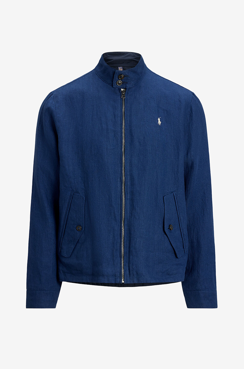 POLO RALPH LAUREN Bedford reversible linen and nylon jacket Men DARK BLUE 1
