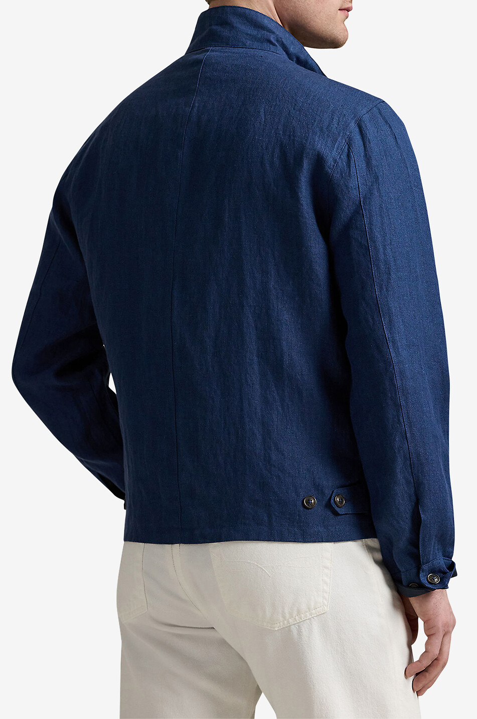 POLO RALPH LAUREN Bedford reversible linen and nylon jacket Men DARK BLUE 3