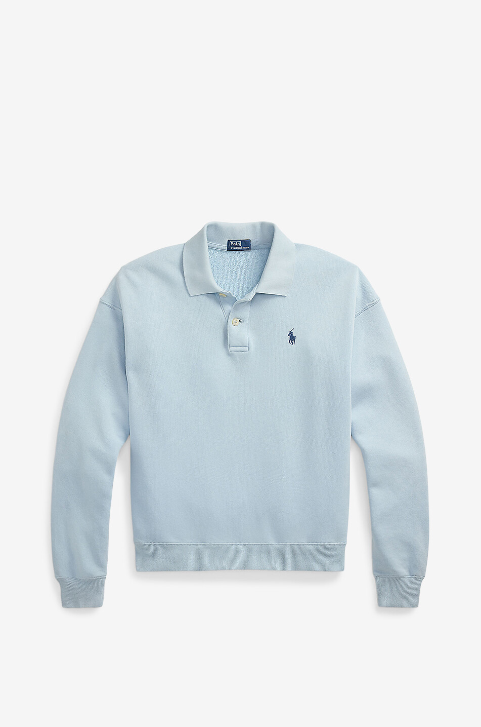 POLO RALPH LAUREN Pony lightweight sweat polo shirt Women LIGHT BLUE 1