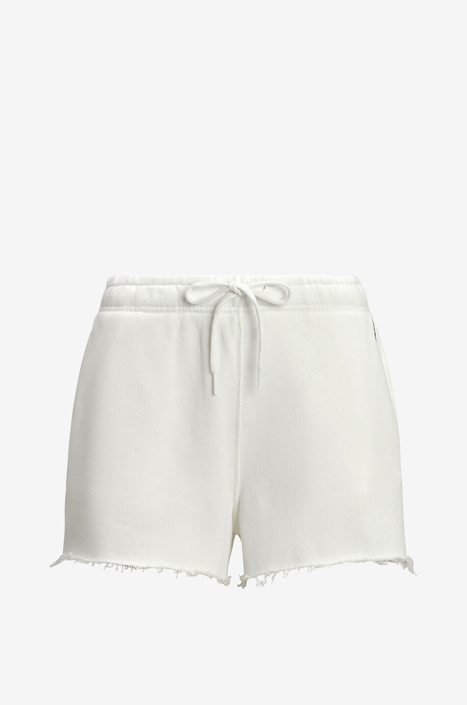 POLO RALPH LAUREN Short en molleton effiloché Pony Femme BLANC 1