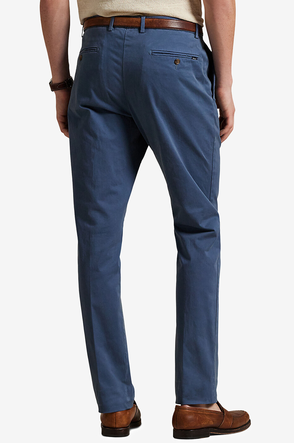 POLO RALPH LAUREN Jarrett satinette slim fit chino trousers Men DARK BLUE 5