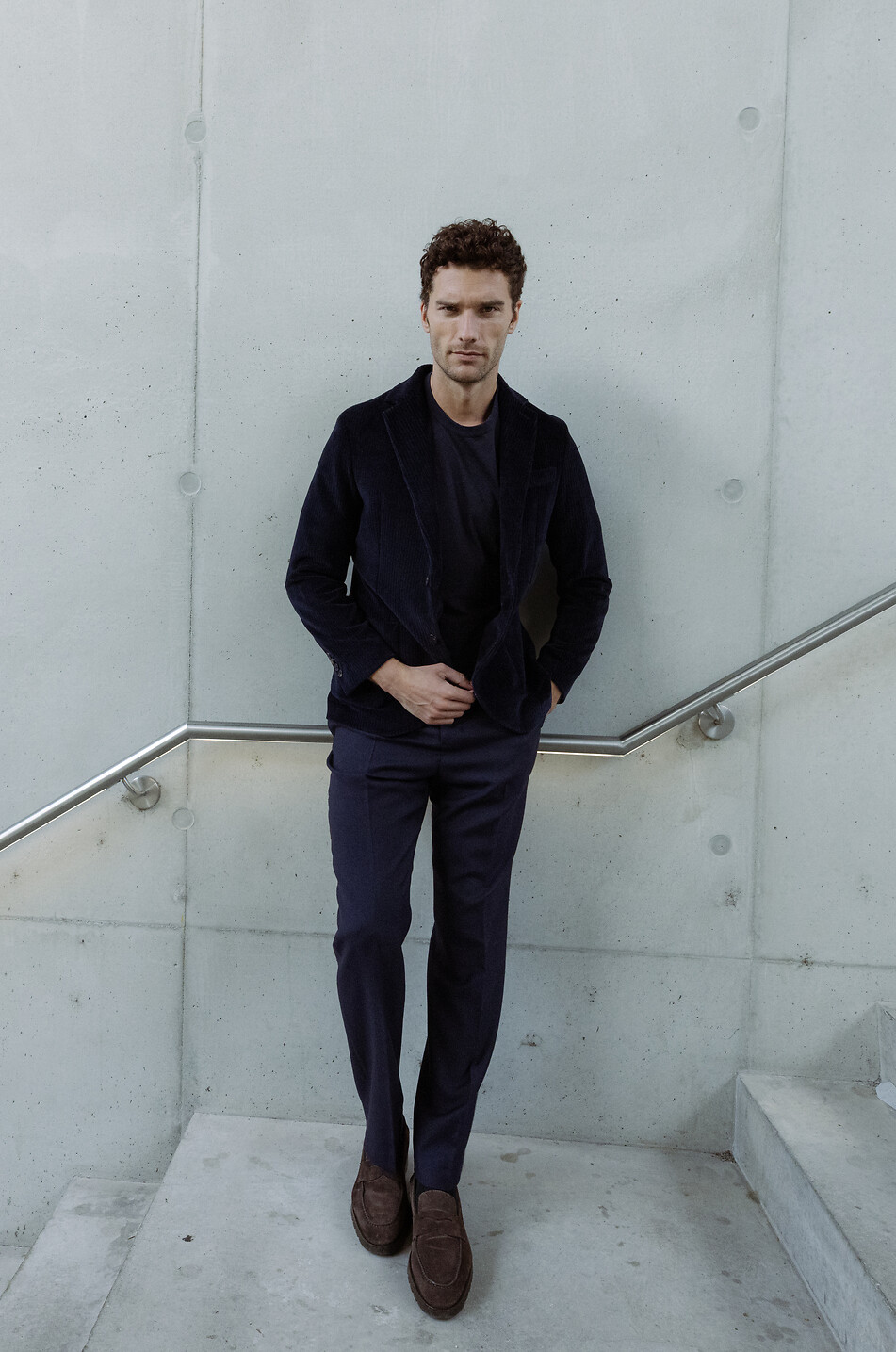 Slim-Fit-Hose aus Cordsamt Spiritissimo