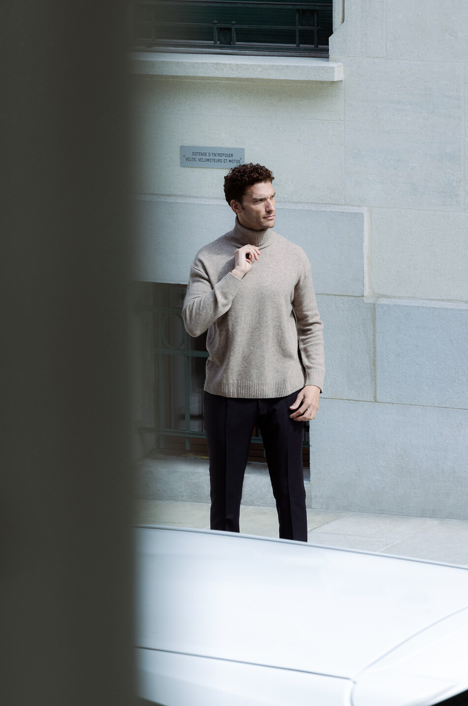 A.P.C. Marc wool and cashmere turtleneck jumper Men BEIGE 5