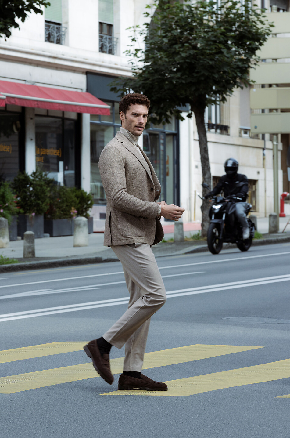 A.P.C. Marc wool and cashmere turtleneck jumper Men BEIGE 6