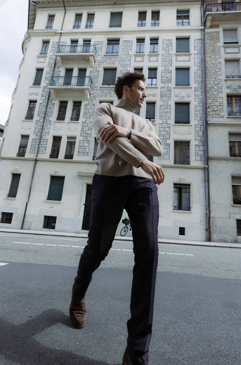 A.P.C. Marc wool and cashmere turtleneck jumper Men BEIGE 8