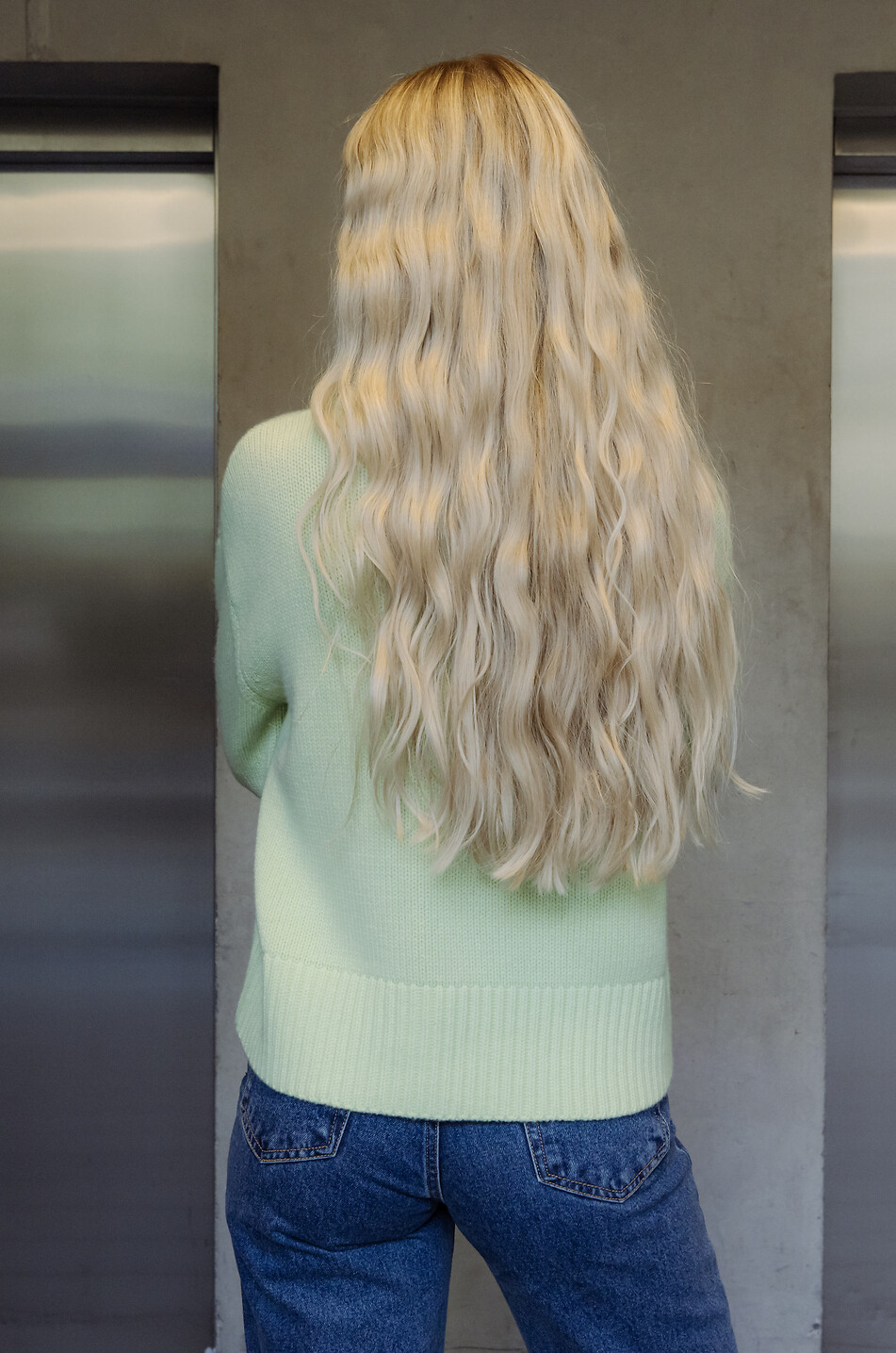 LISA YANG Pullover mit V-Ausschnitt aus Kaschmir Aletta Damen HELLGRÜN 5
