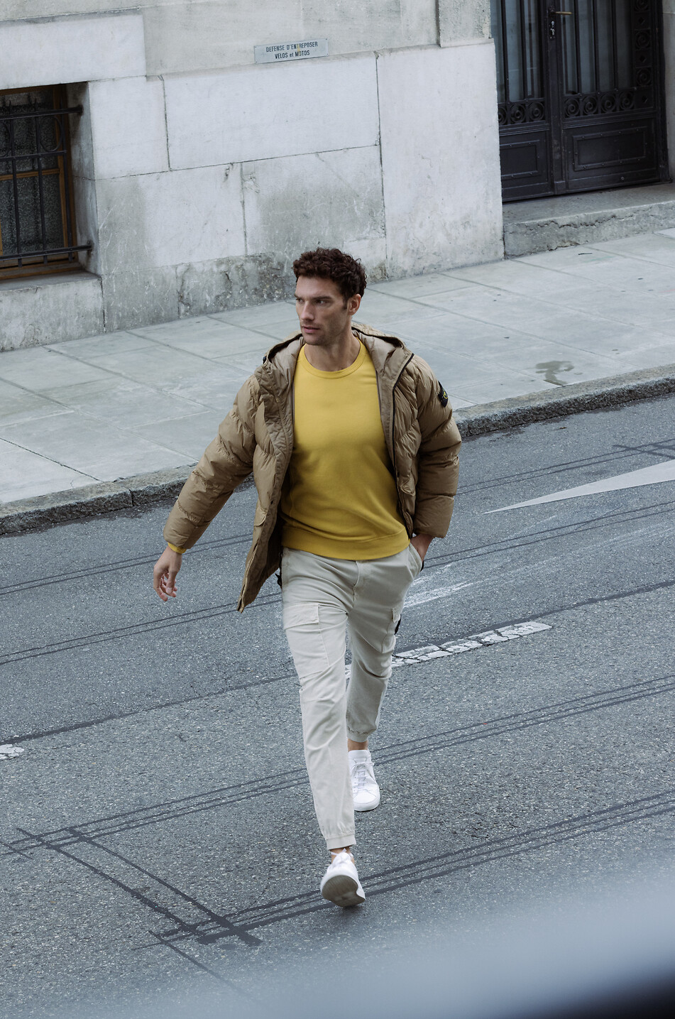 STONE ISLAND Sweat-shirt à col rond 62420 Homme JAUNE 3