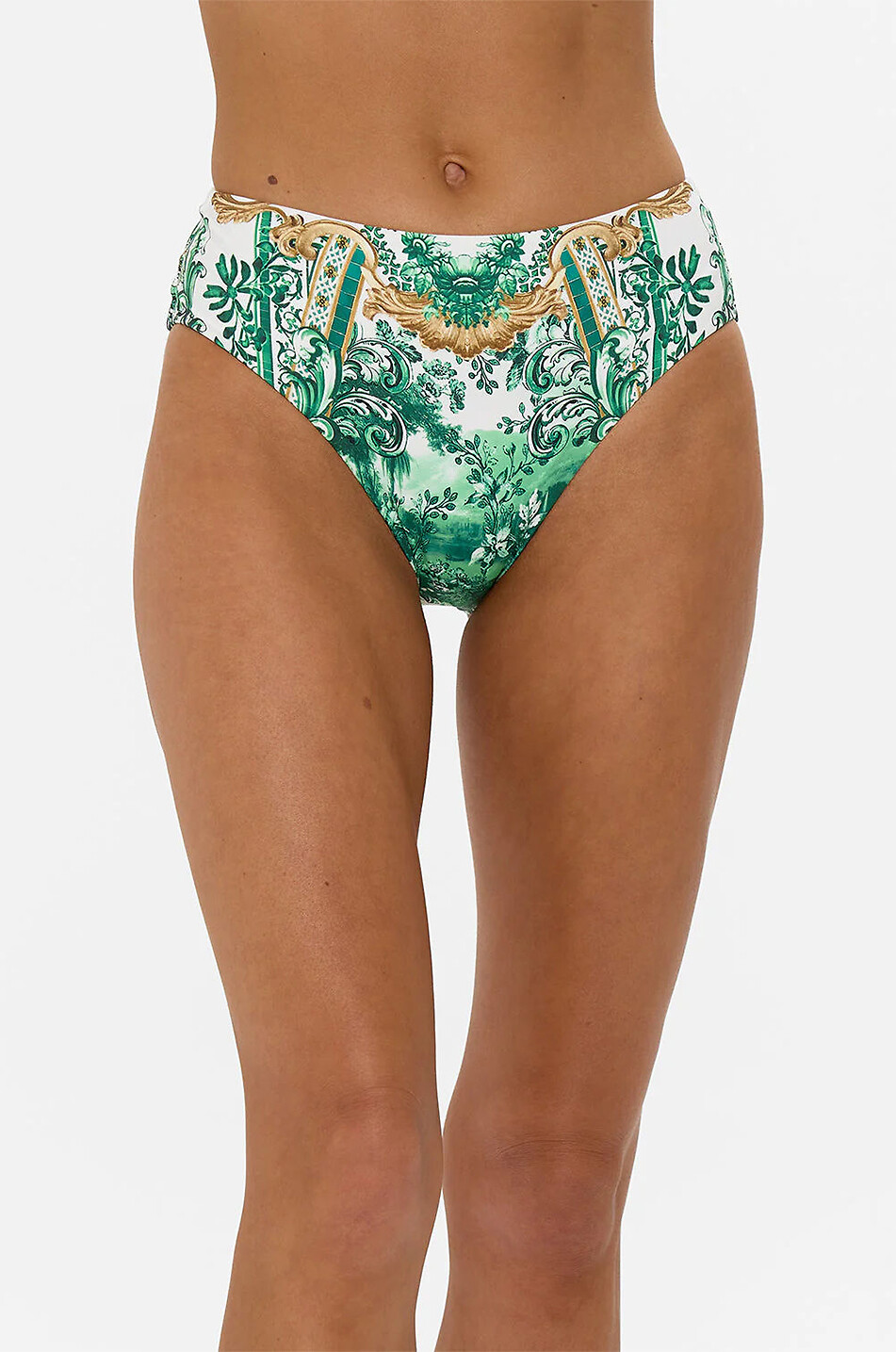 CAMILLA Corridor of Calm mid-rise bikini bottoms Women GREEN 3
