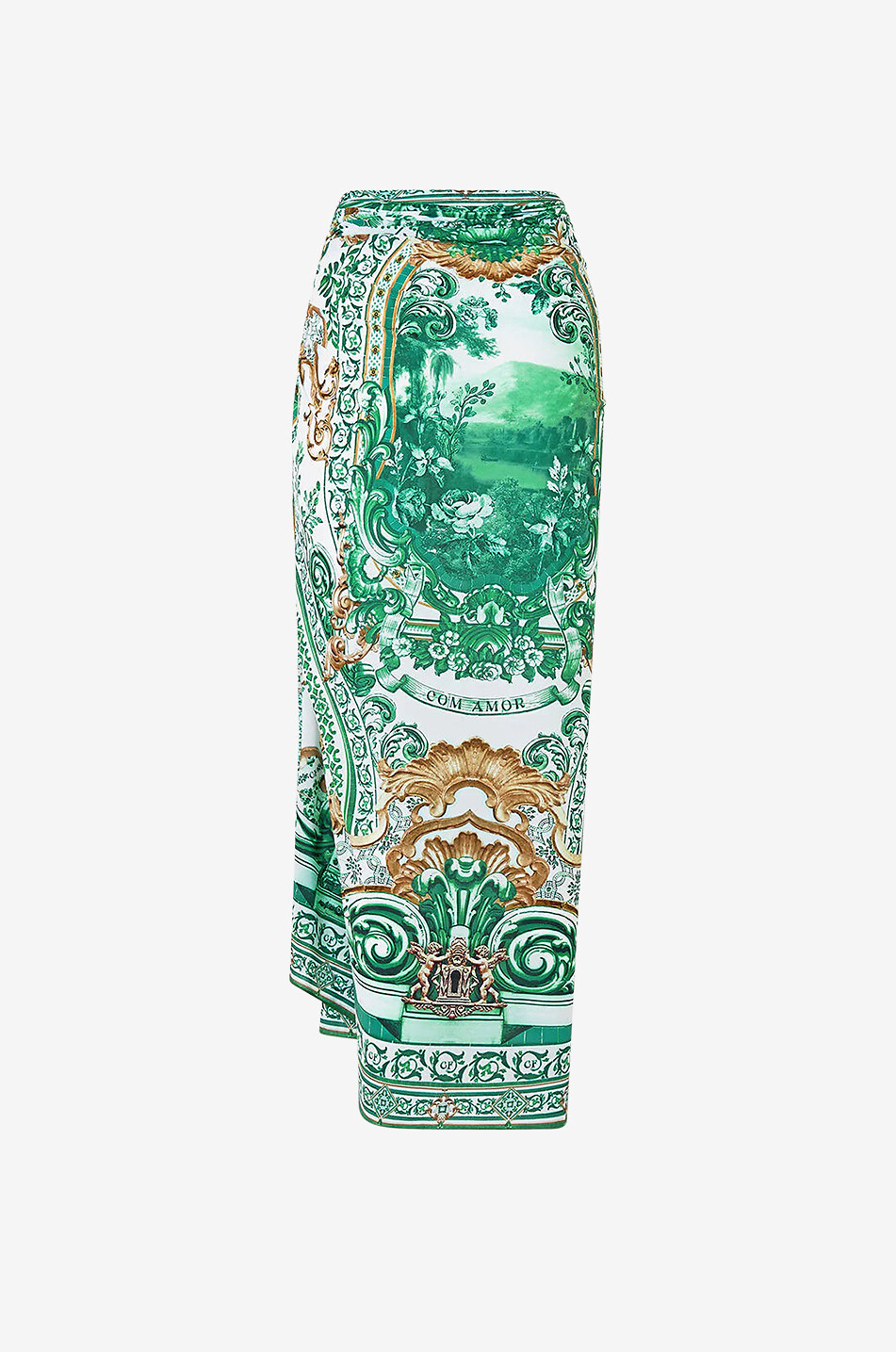 CAMILLA Corridor of Calm long sarong Women GREEN 2