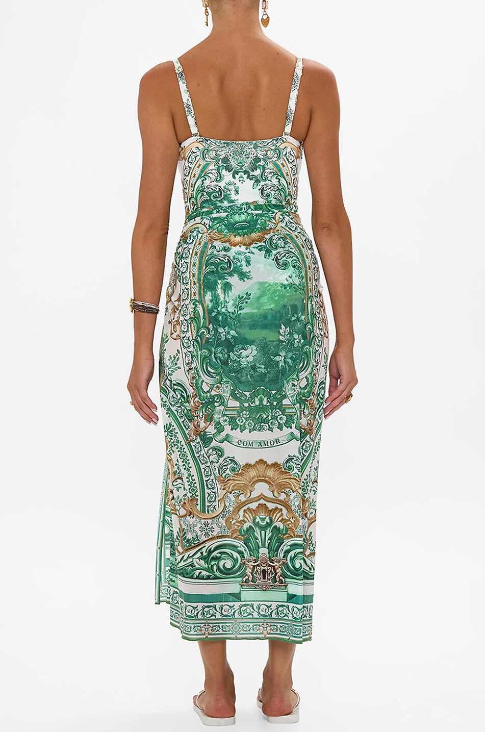 CAMILLA Corridor of Calm long sarong Women GREEN 6