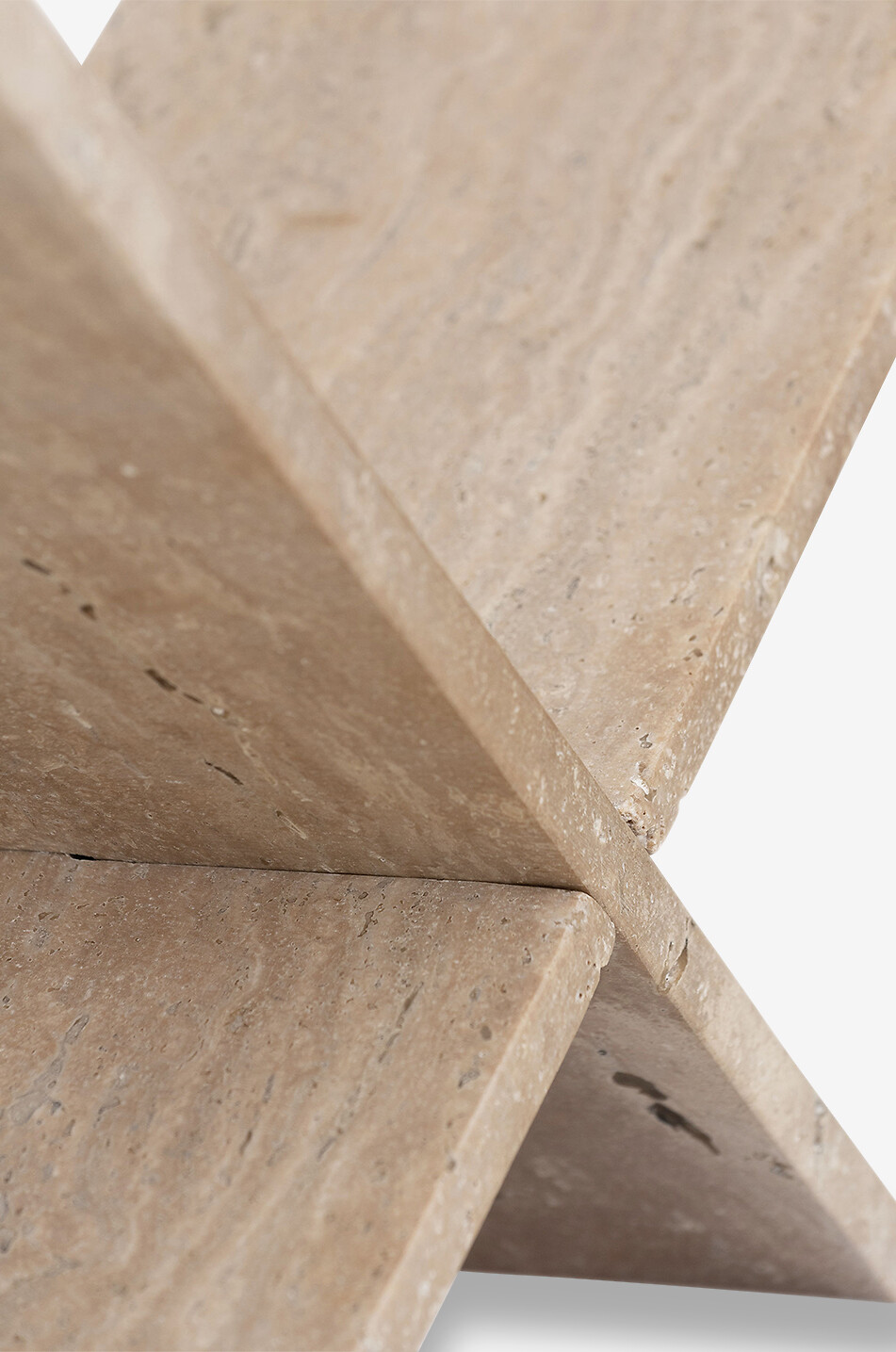 URBAN NATURE CULTURE AMSTERDAM Bücherständer aus Travertin Travertine Haus BEIGE 4