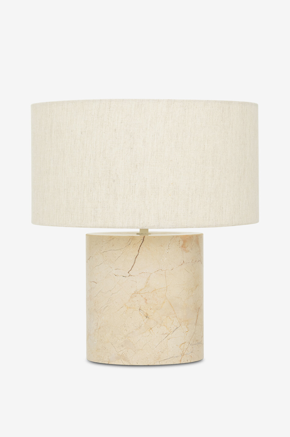 Lampe aus Marmor und Baumwolle Tyra