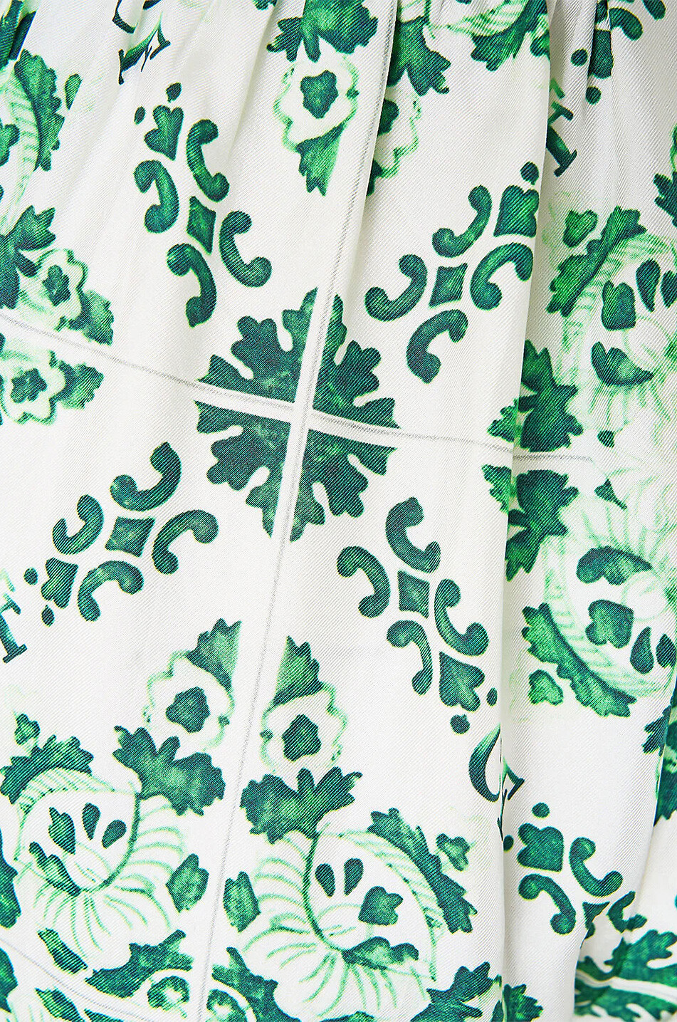 CAMILLA Pantalon large en soie Corridor of Calm Femme VERT 7