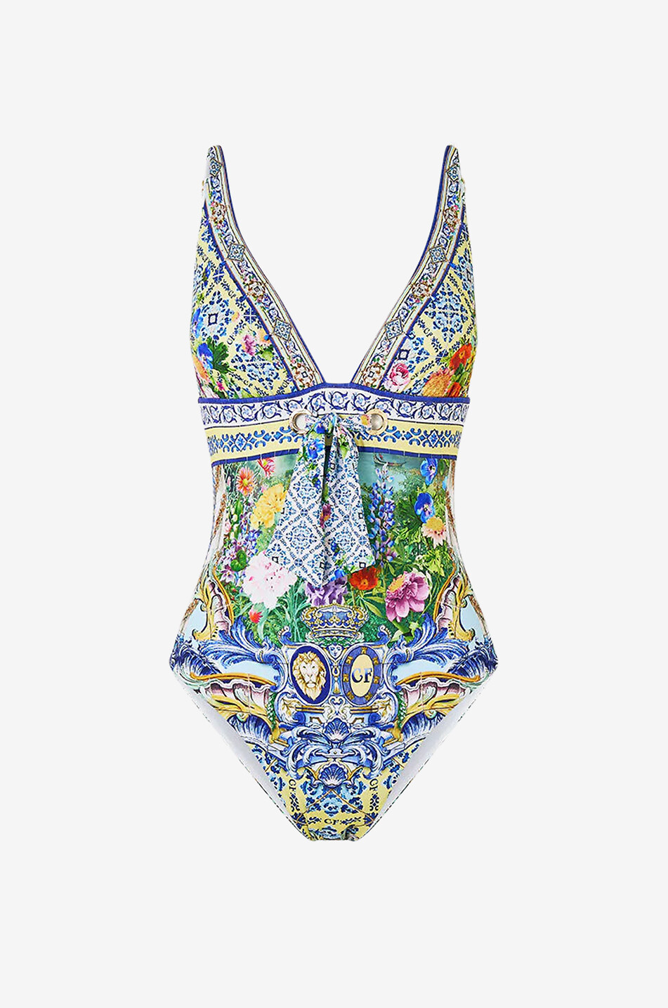 Wall to Wall Wonders V-neck swimsuit