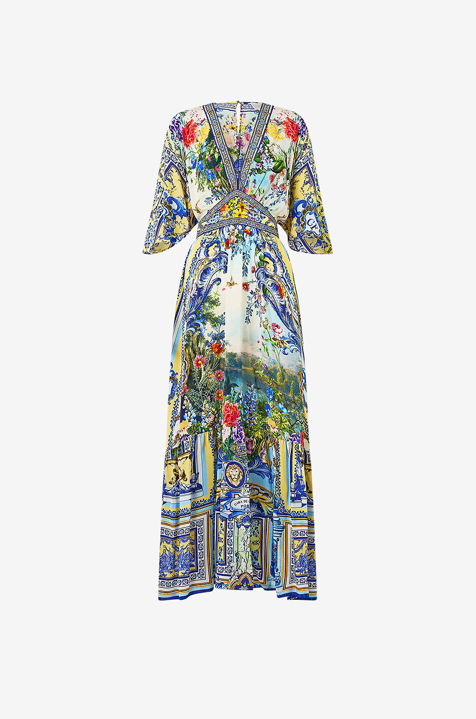 CAMILLA Langes Seidenkleid Wall to Wall Wonders Damen BLAU 1