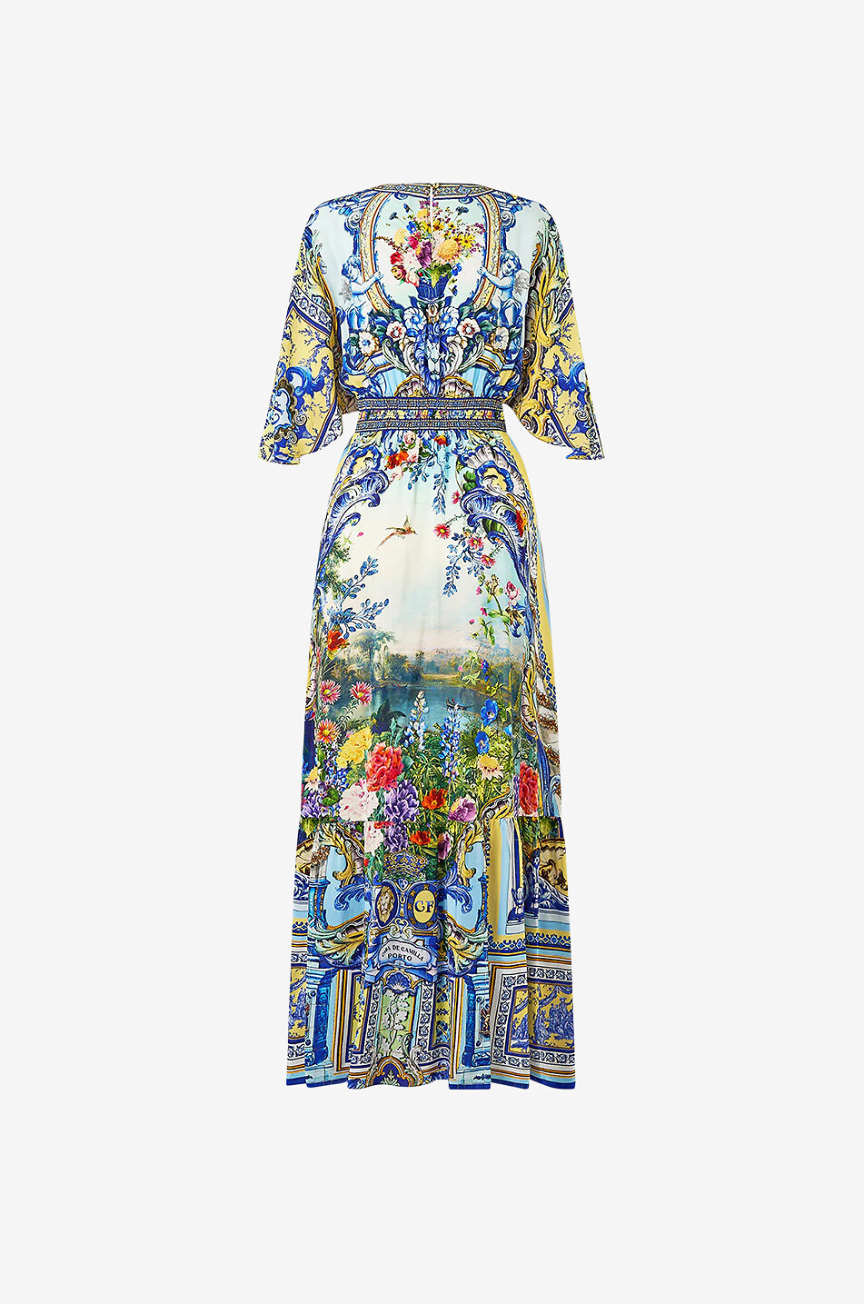 CAMILLA Langes Seidenkleid Wall to Wall Wonders Damen BLAU 2