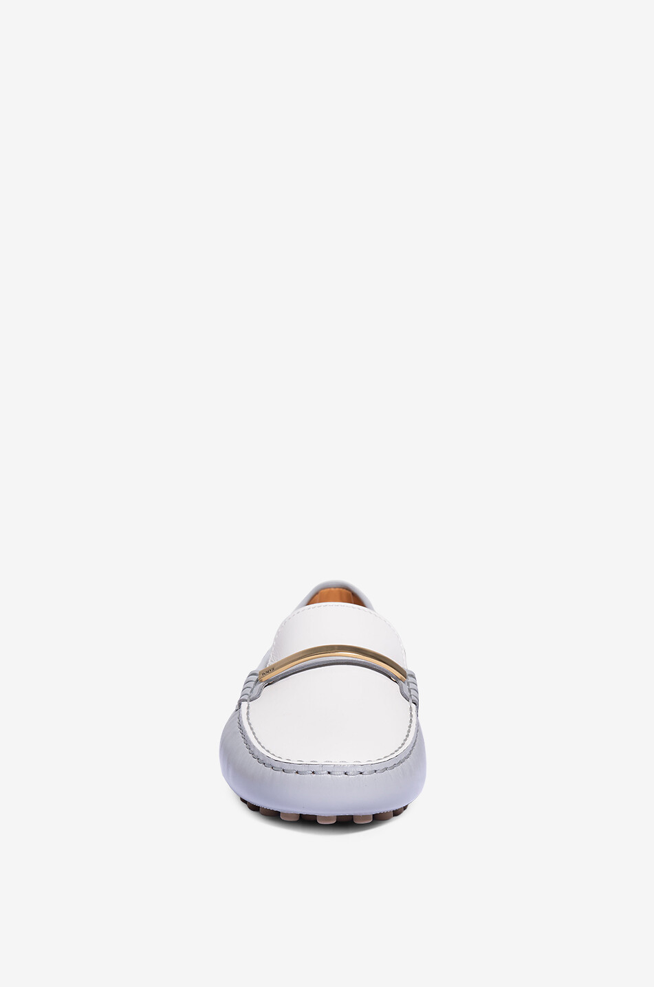 TOD'S City Gommino bicolour smooth leather loafers Women GREY 2