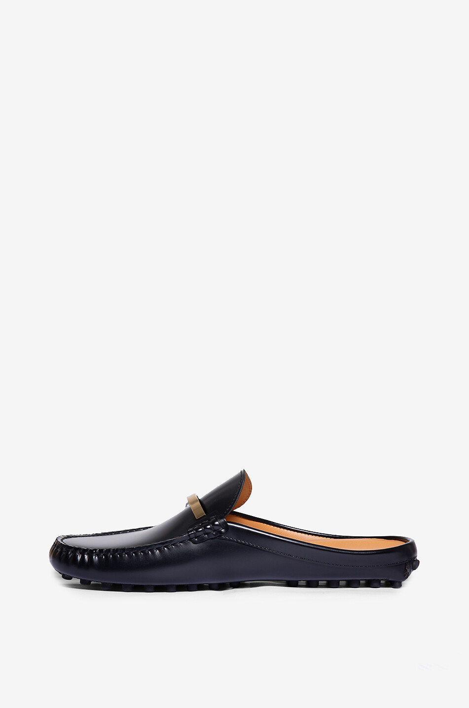 TOD'S Gommino brushed leather clogs with barrette Women BLACK 3