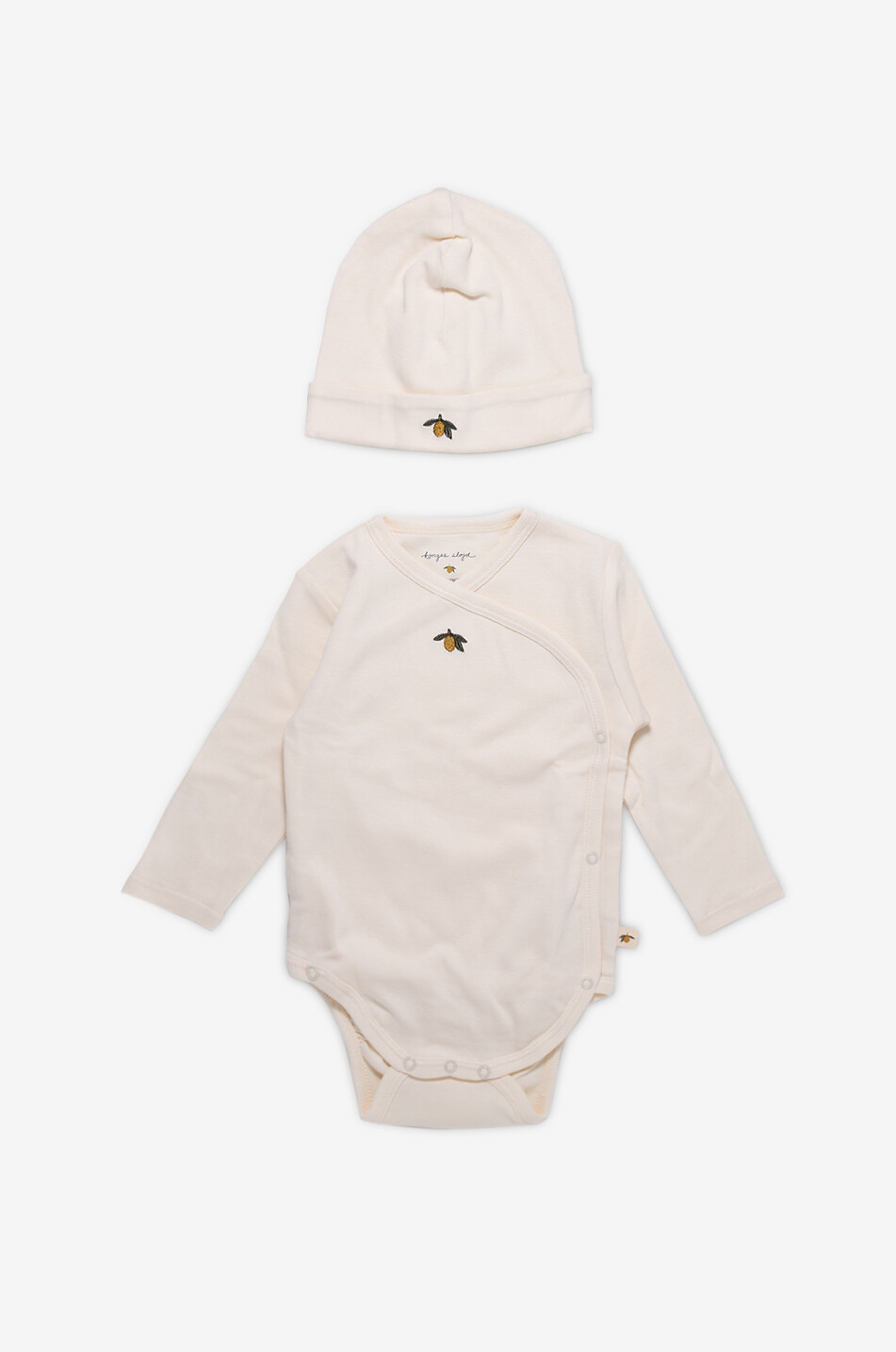 KONGES SLØJD 3-teiliges Geburtsgeschenkset Maternity Set - To My Lucky Lemon Baby BEIGE 1