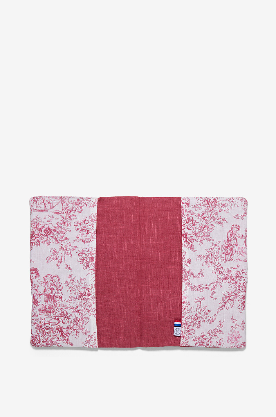 LES SONGES DE CELESTE Notizhefthülle aus Baumwolle mit Toile de Jouy-Print Baby ROSA 2