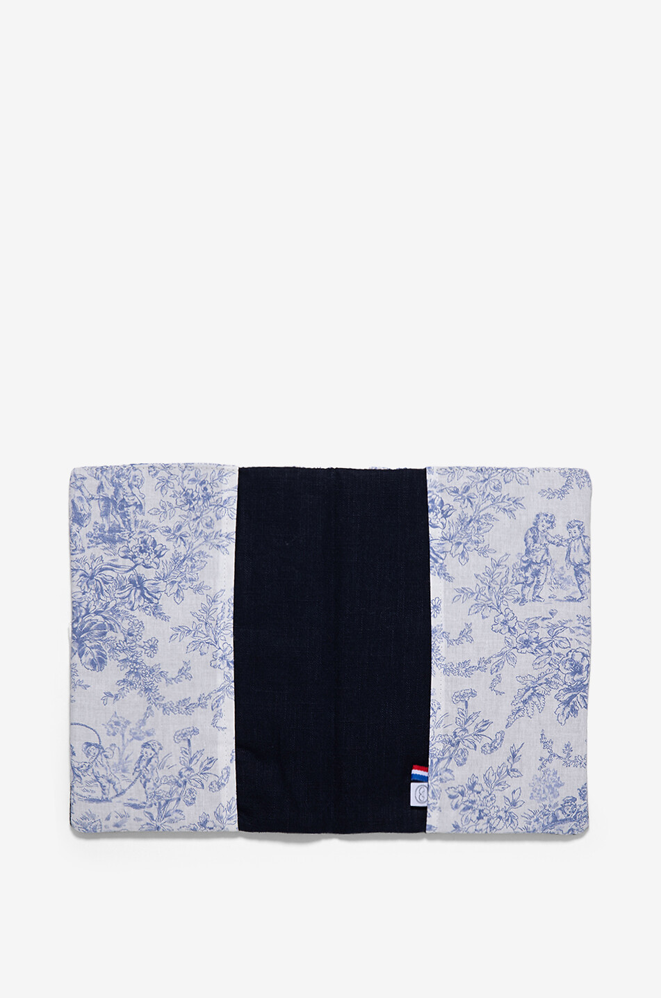 LES SONGES DE CELESTE Notizhefthülle aus Baumwolle mit Toile de Jouy-Print Baby BLAU 2