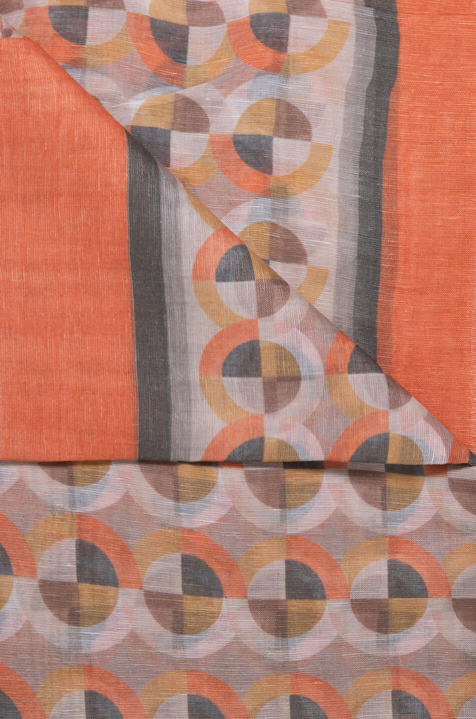 MALA ALISHA Carré en modal lin et soie Koogels Femme ORANGE 2