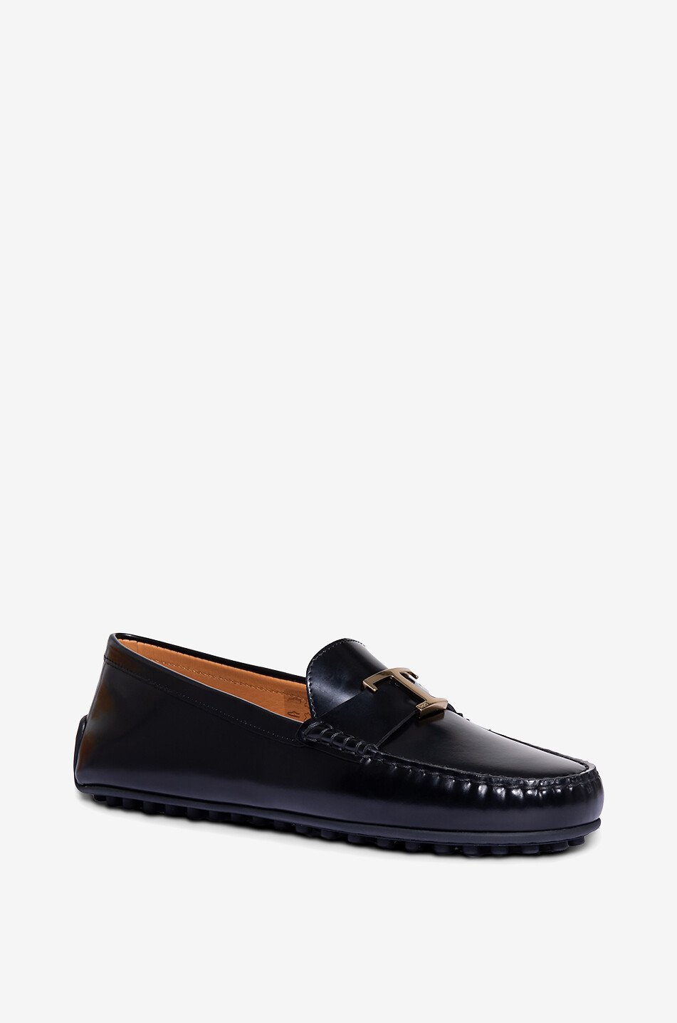 Mocassins en cuir brossé City Gommino TOD'S NOIR Bongénie