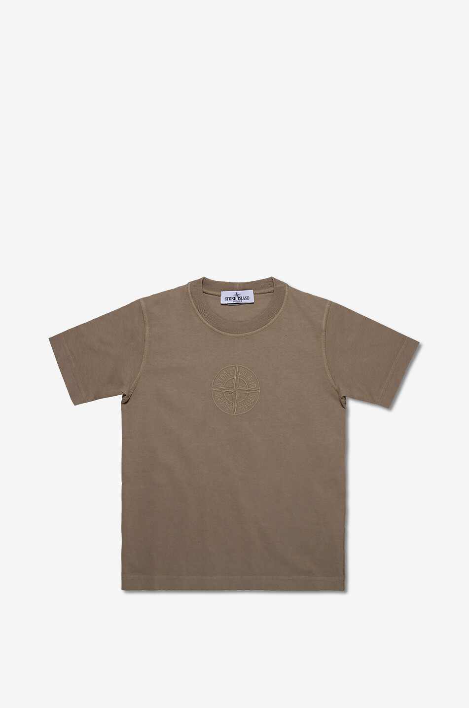 STONE ISLAND JUNIOR Kurzärmeliges T-Shirt für Jungen aus Baumwolle 2100009 Junge BEIGE 1