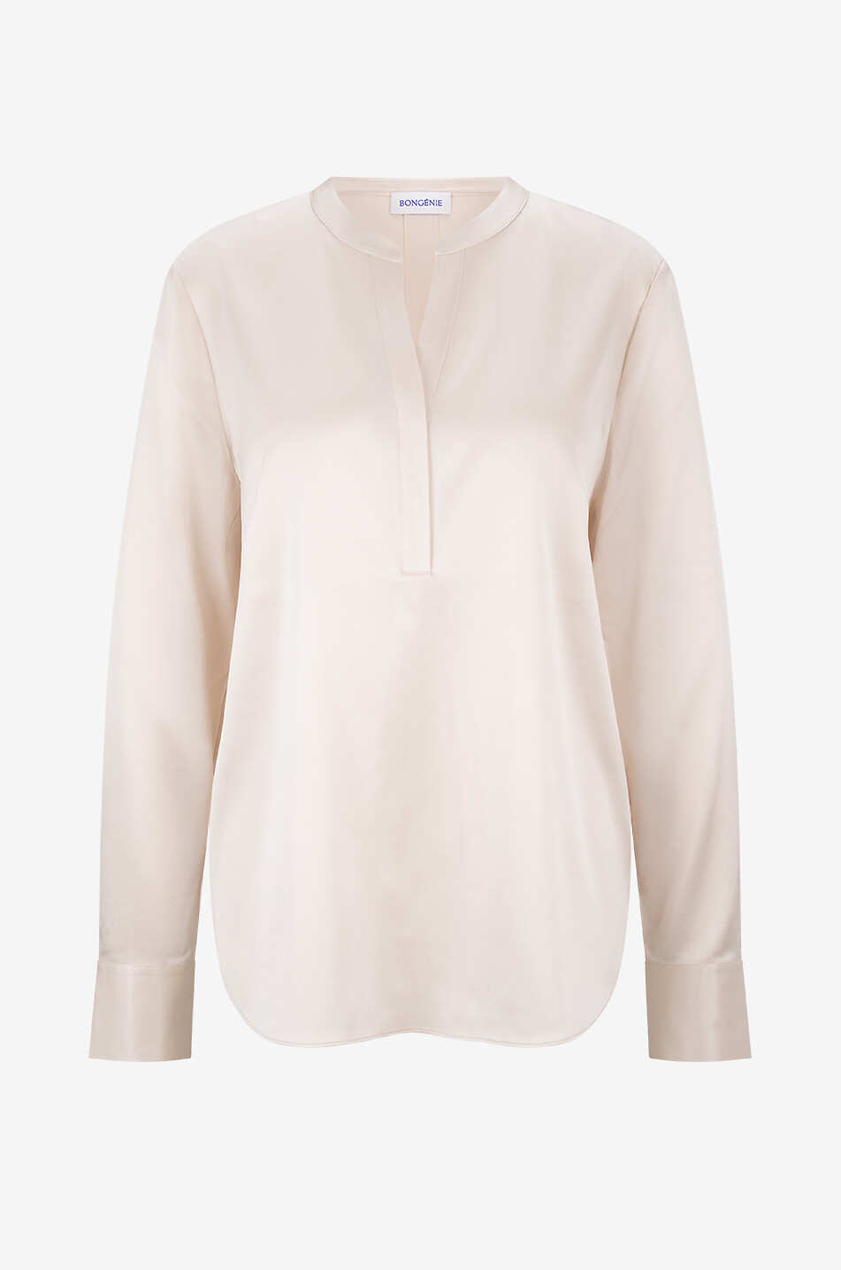 Silk long-sleeved blouse