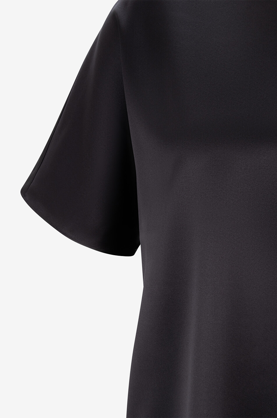 BONGÉNIE Top à manches courtes en soie Anna Femme NOIR 3