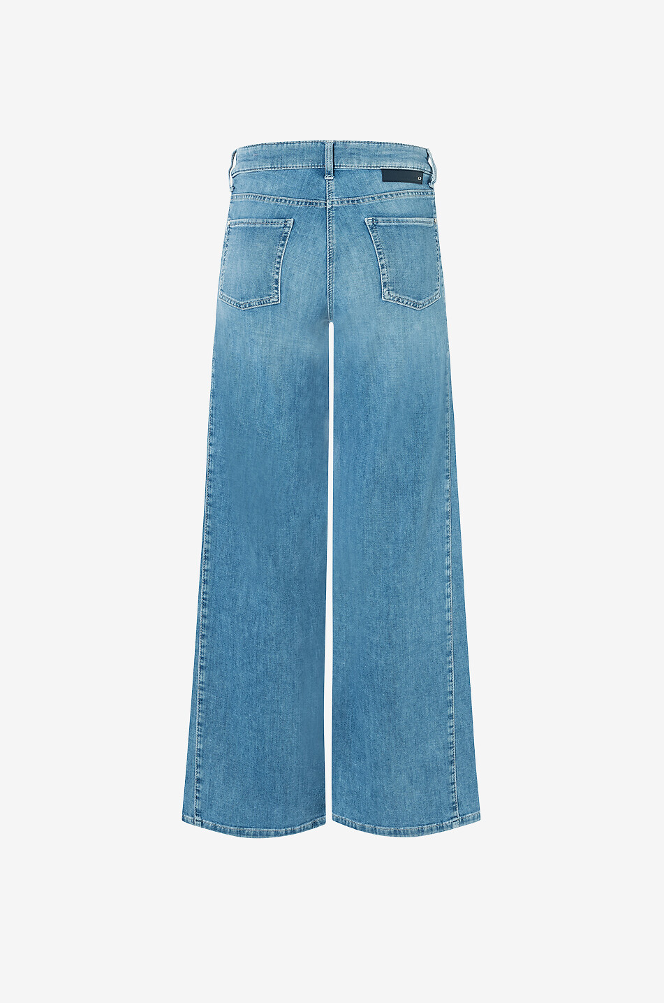 Baumwolljeans mit weitem Bein Palazzo Patch
