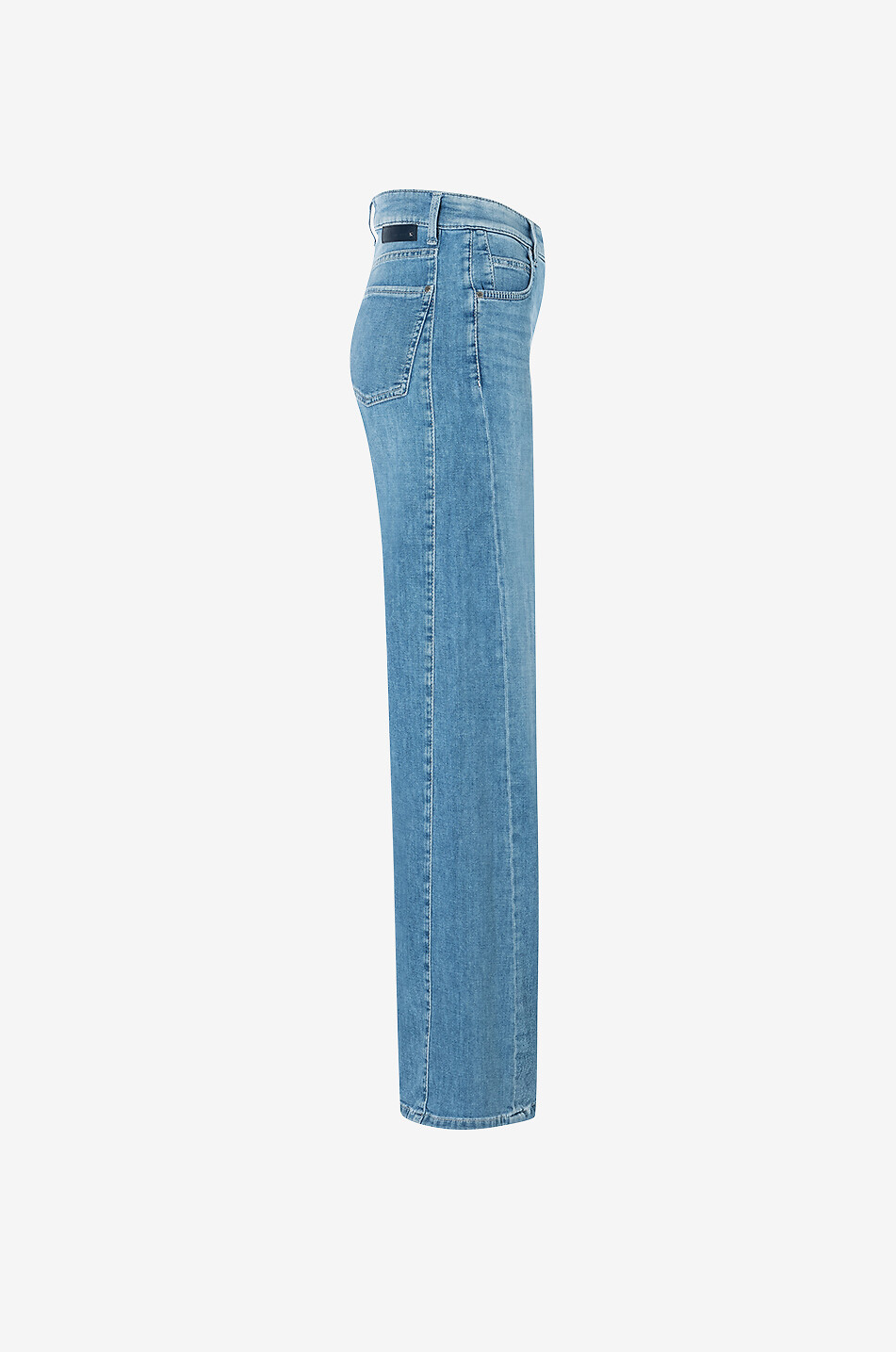 Baumwolljeans mit weitem Bein Palazzo Patch