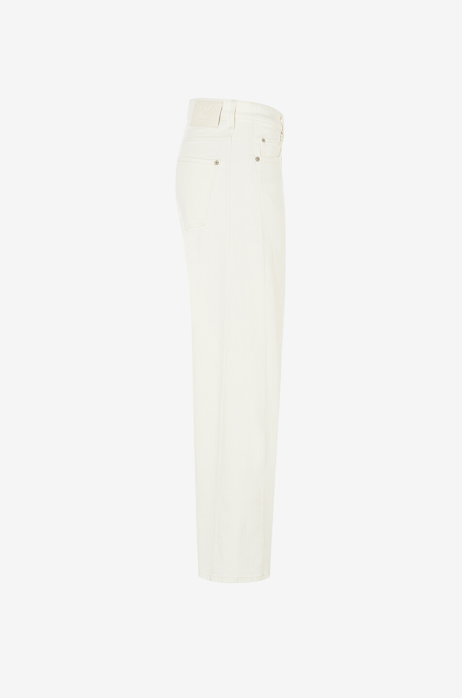 CAMBIO Jean large en coton Oria Femme BLANC CASSE 5