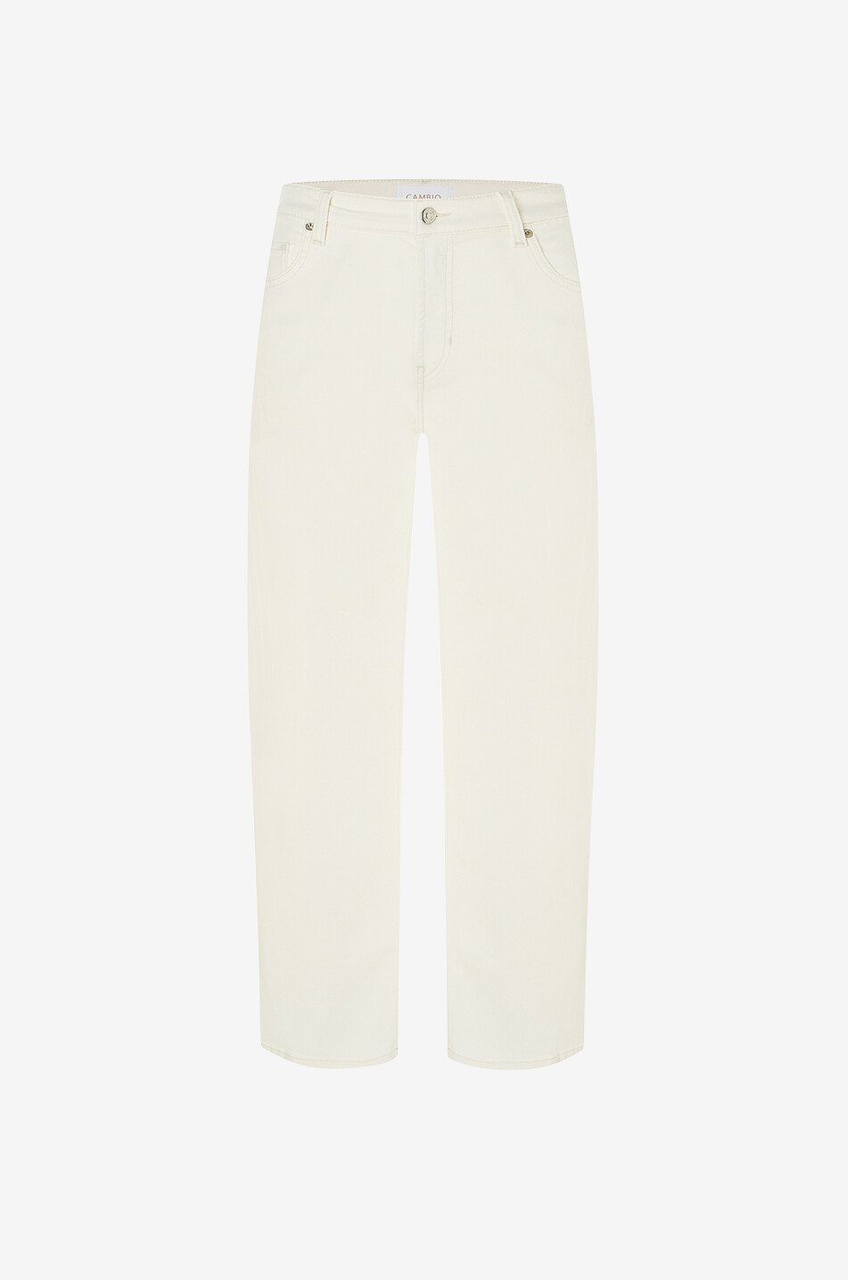 CAMBIO Jean large en coton Oria Femme BLANC CASSE 1