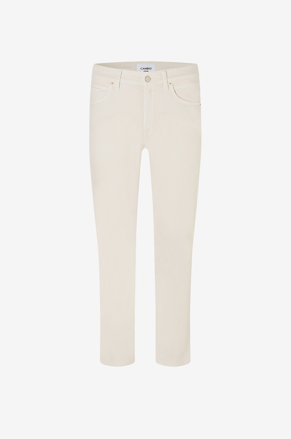 Piper Cropped cotton straight-leg jeans