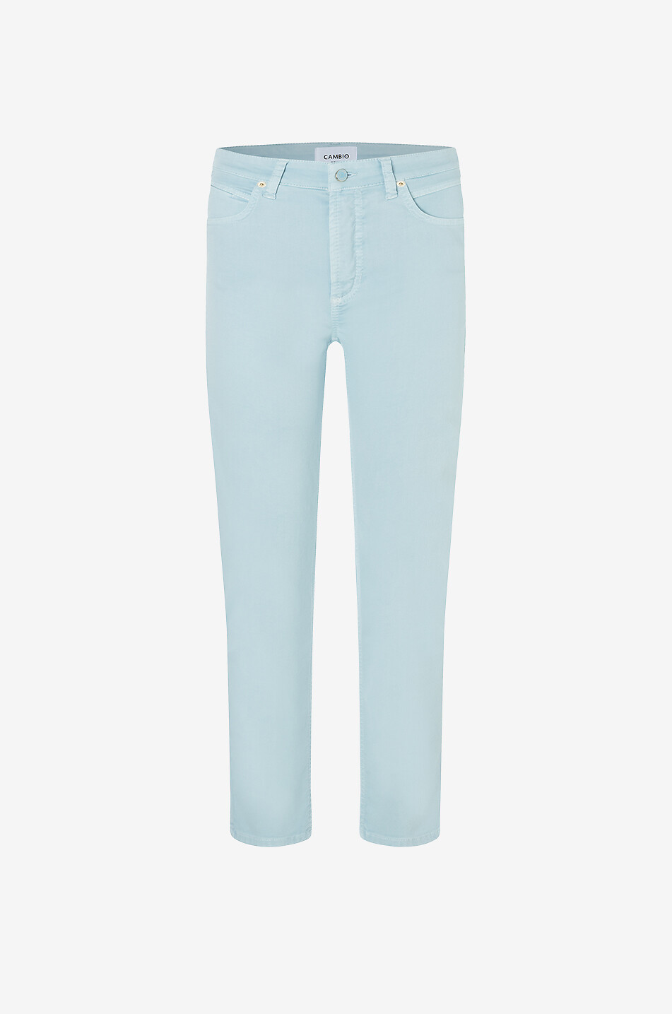 CAMBIO Piper Cropped cotton straight-leg jeans Women LIGHT BLUE 1