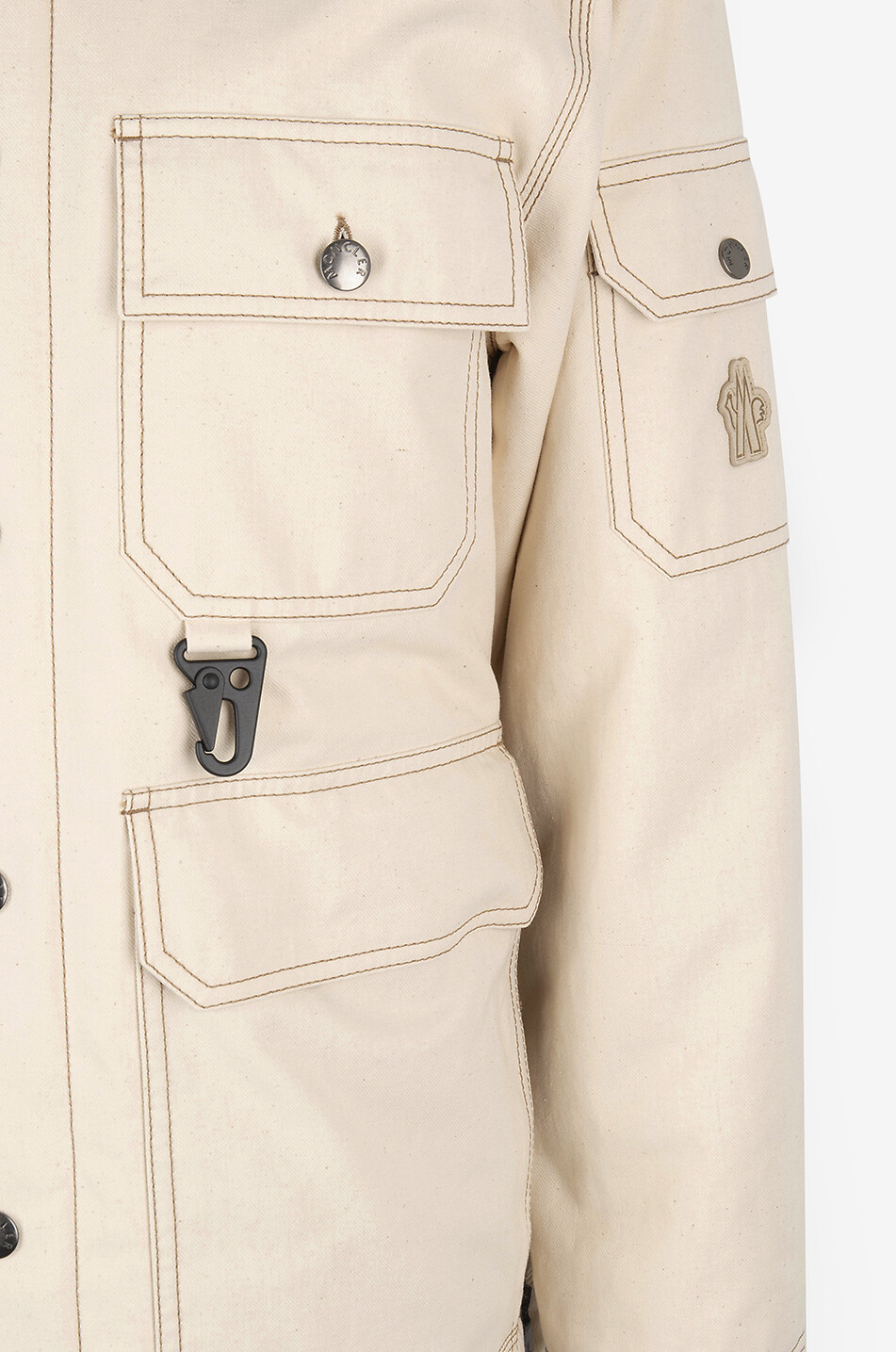 MONCLER GRENOBLE Kelpius cotton and down parka Men BEIGE 3