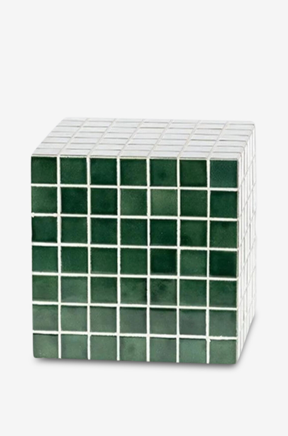 ATHEZZA Kuboa tiled side table Home GREEN 1