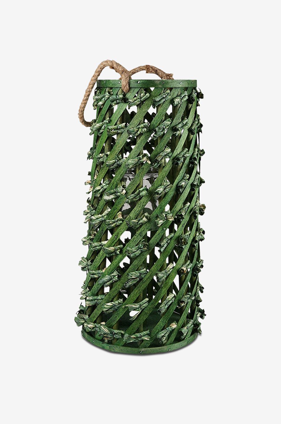 Lanterne en verre et bois Annecy - H50