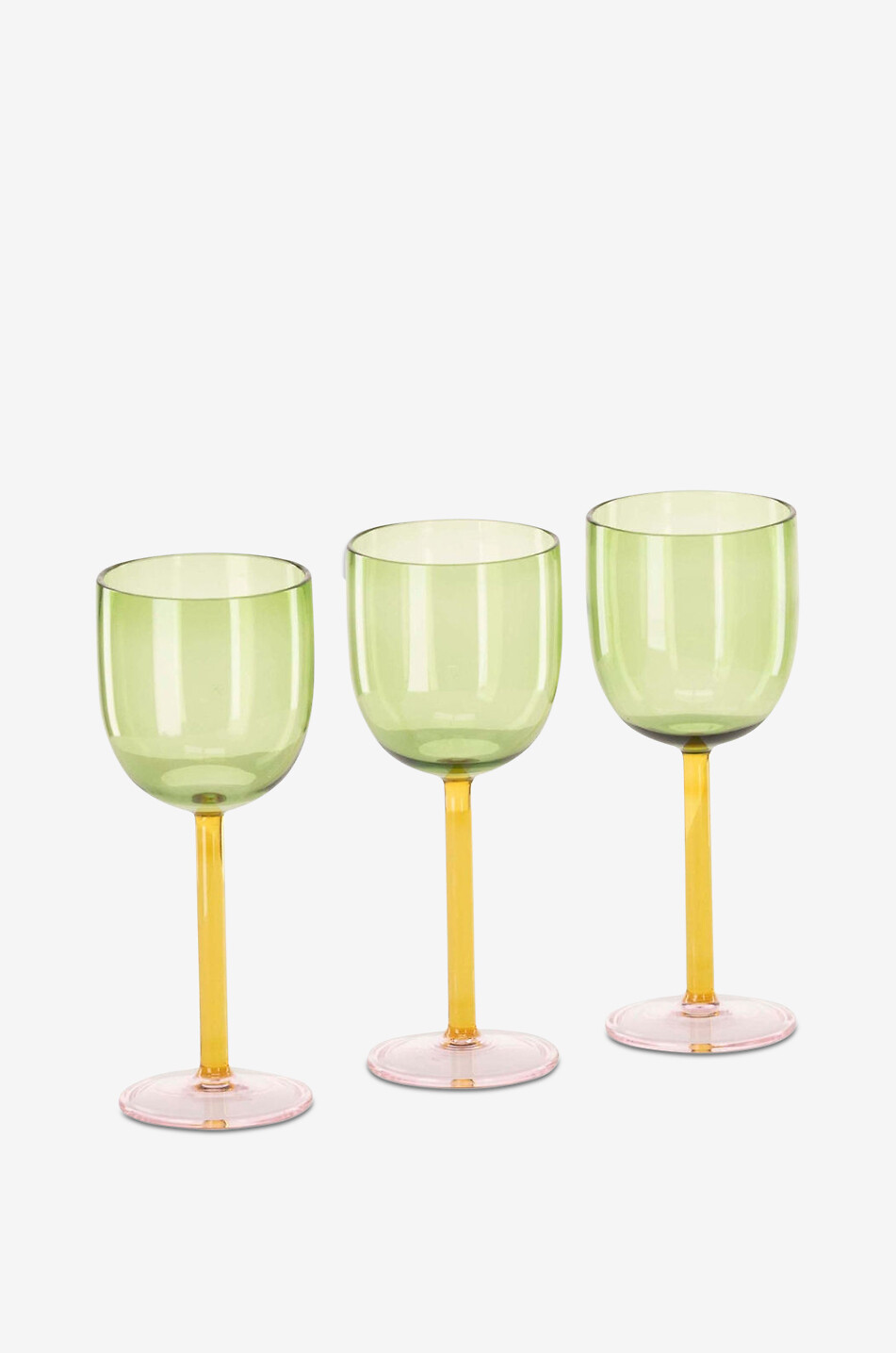 ATHEZZA Sunset set of 6 wine glasses Home WHITE 2
