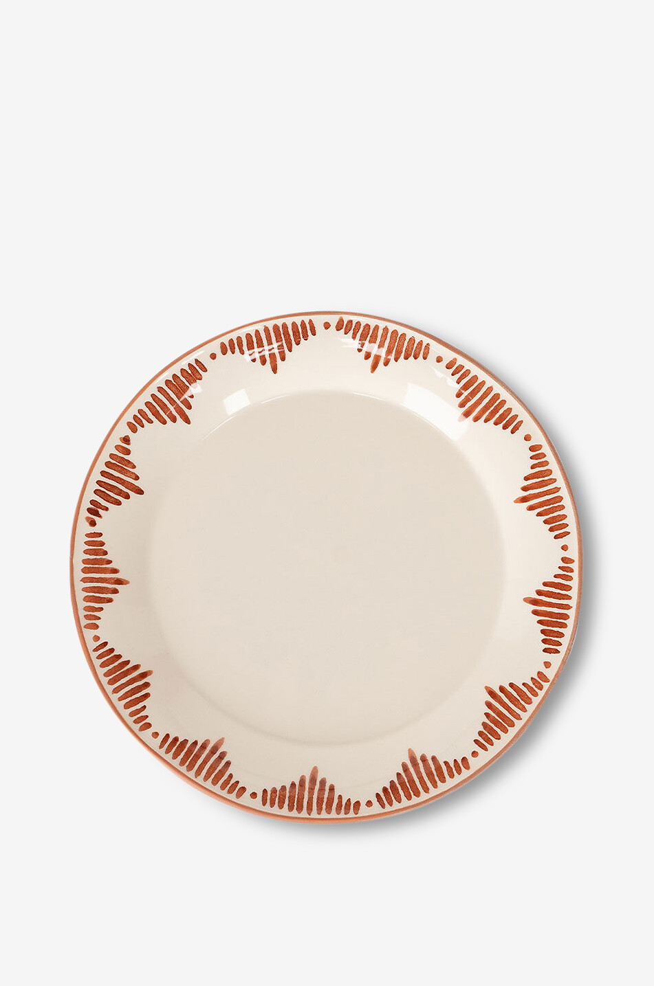 Flacher Steingutteller Naple