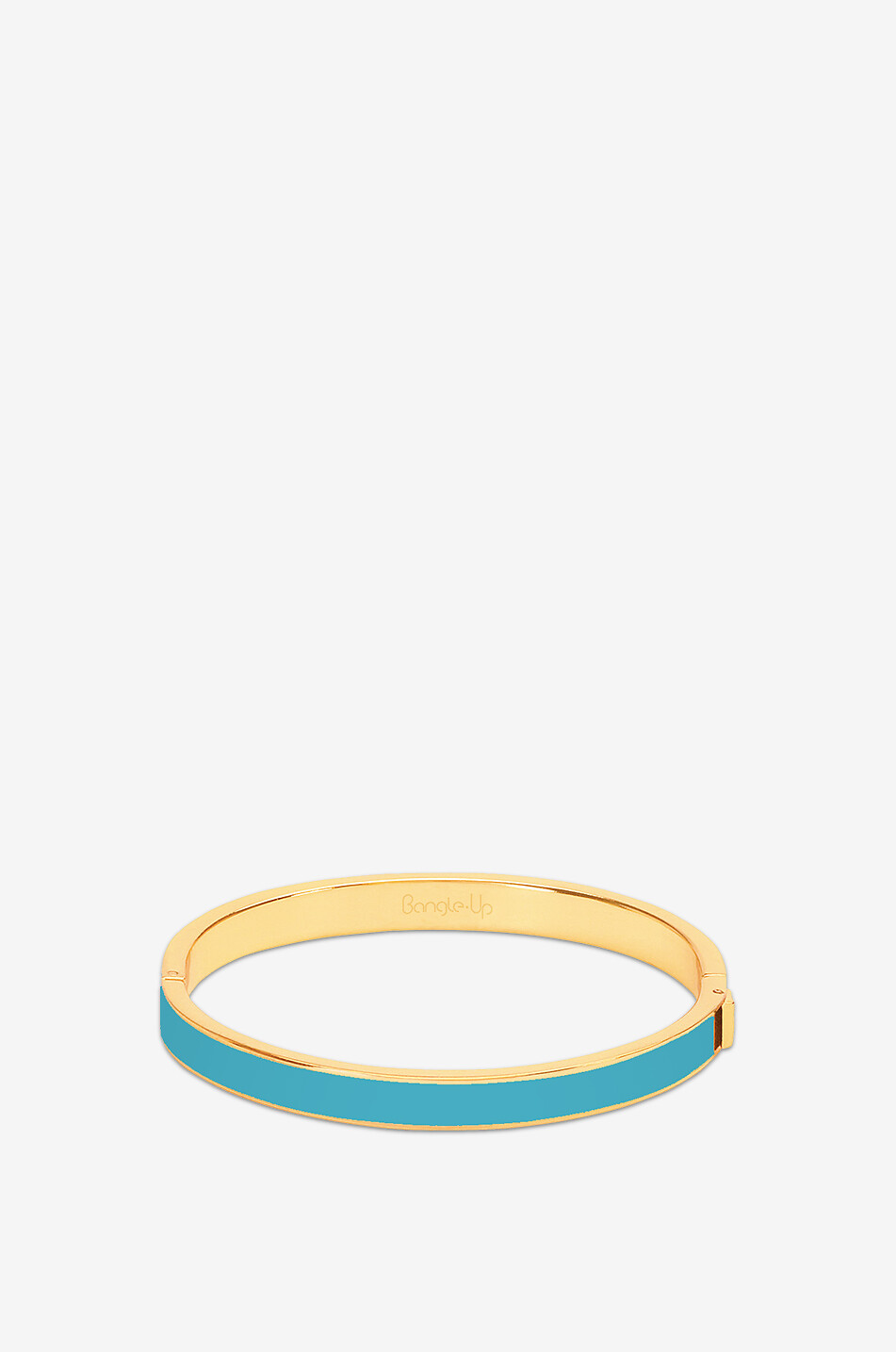 BANGLE UP Bangle 7 mm - Bleu Turquoise gold-tone closed bangle Women BLUE 1